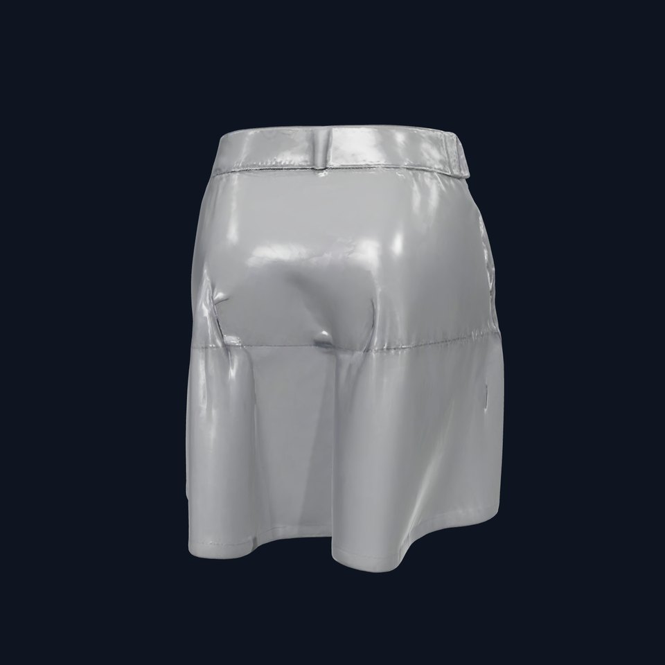 HighQuality Black Skirt D Model Pack